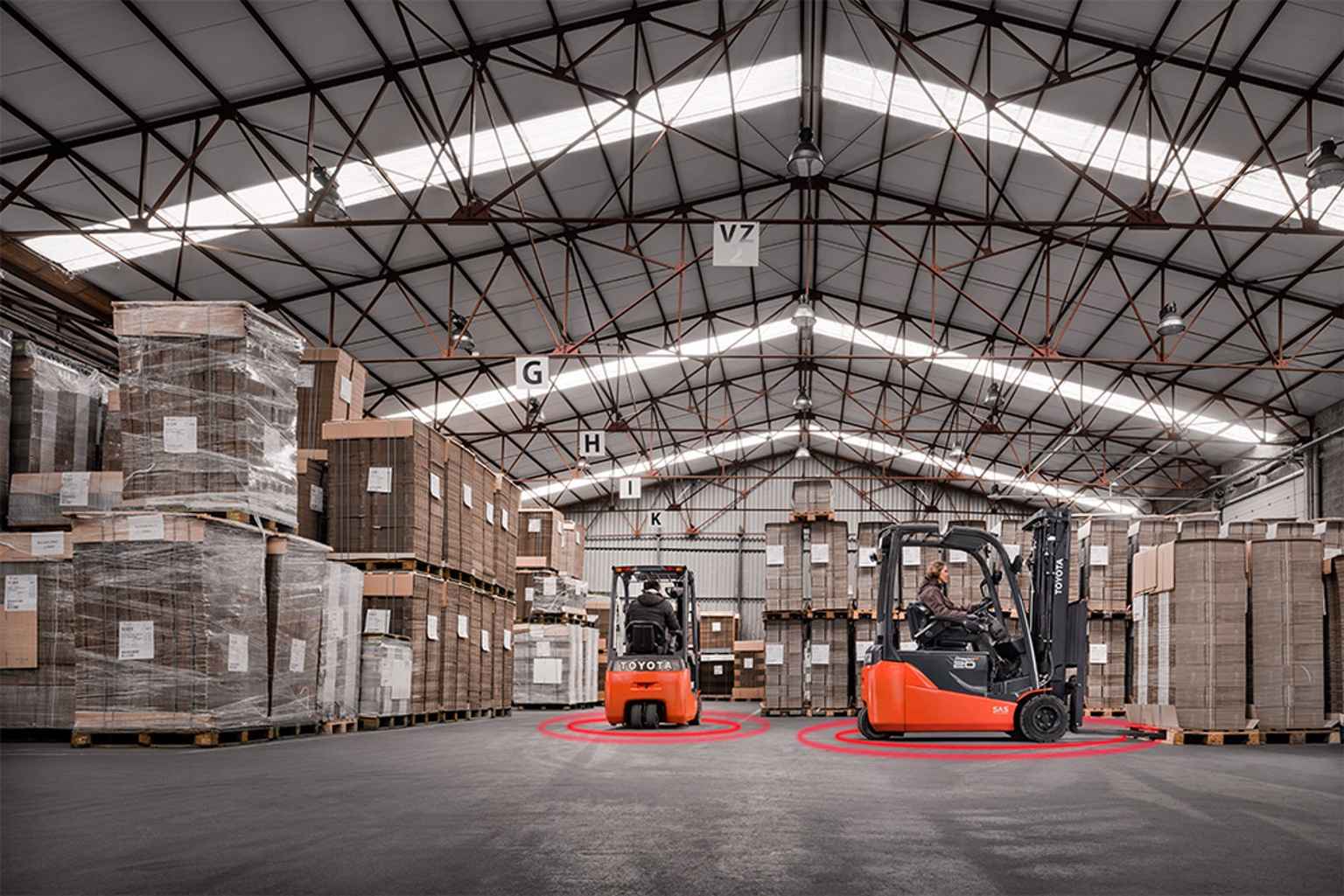 Forklift collision avoidance system