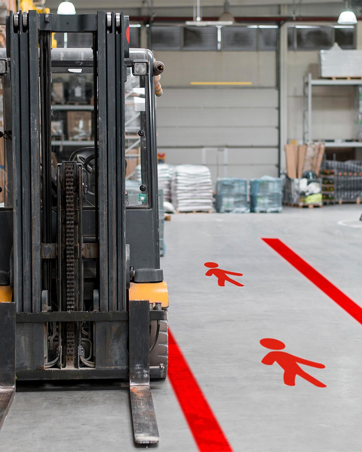 Logistics LED floor marking